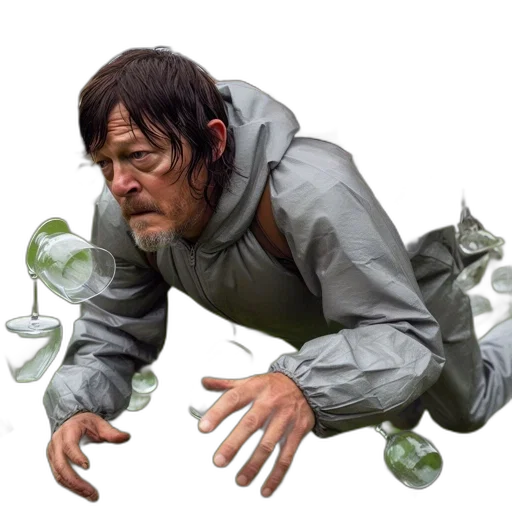 jacket, creature, concept art, photorealistic transparent PNG cut-out