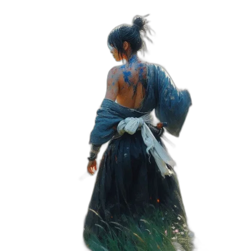 dress, staff, sword, weapon transparent PNG cut-out