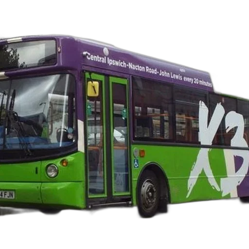 staff, green, purple, bus transparent PNG cut-out