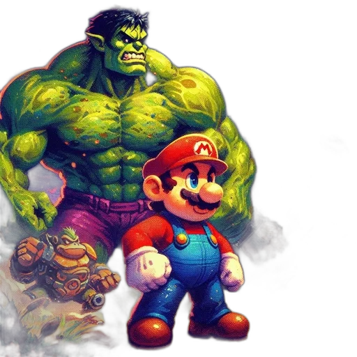 pixel art, concept art, comic book art, fantasy art transparent PNG cut-out