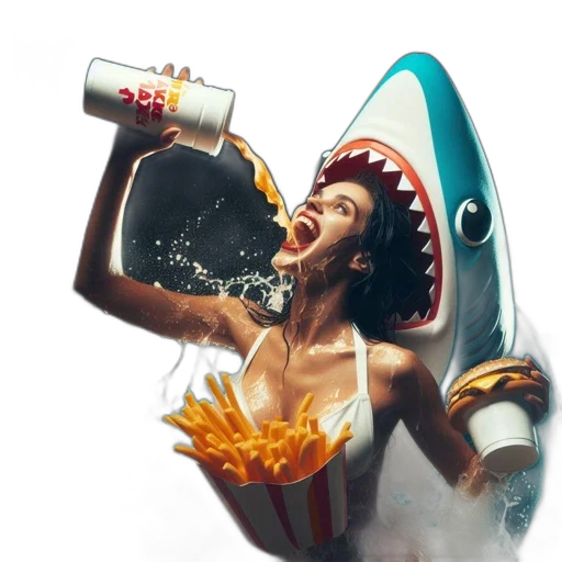 food, creature, concept art, photorealistic transparent PNG cut-out