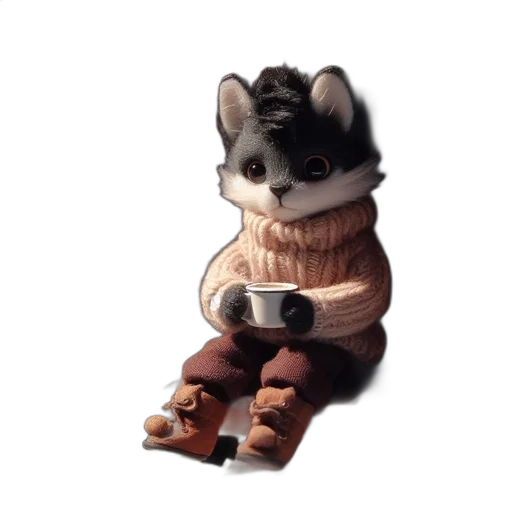 jacket, staff, animal, creature transparent PNG cut-out