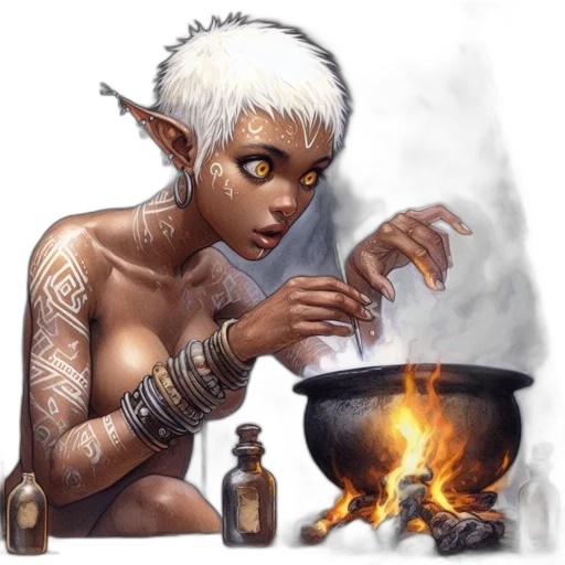 fantasy art, concept art, comic book art, pixel art transparent PNG cut-out