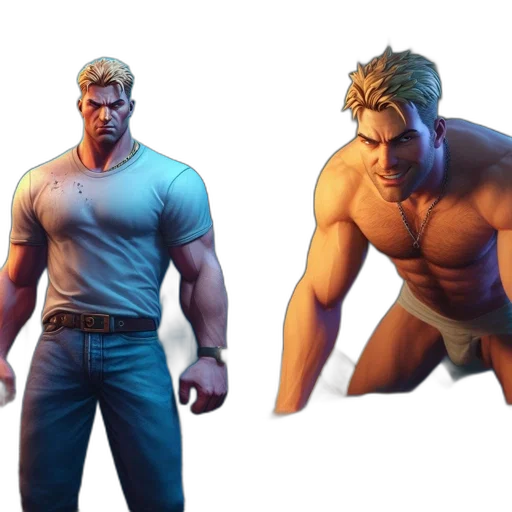 concept art, 3d render, comic book art, fantasy art transparent PNG cut-out