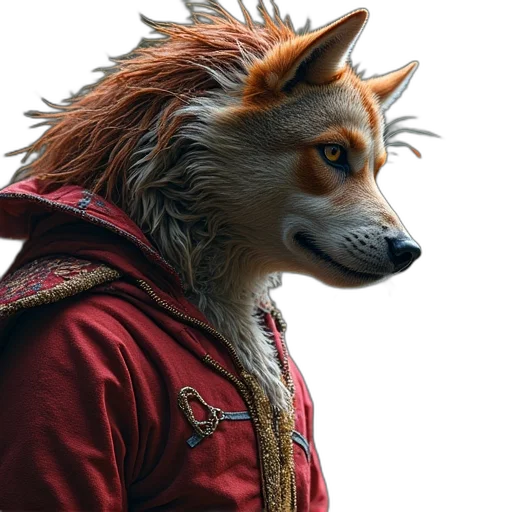 jacket, animal, mask, creature transparent PNG cut-out