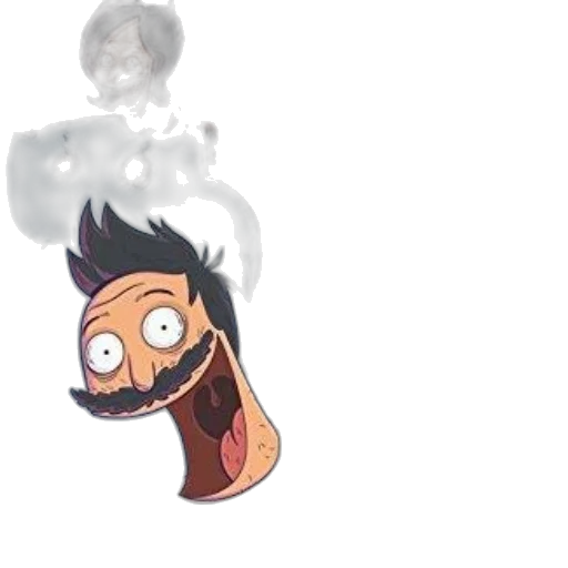 dragon, hair, mask, staff transparent PNG cut-out
