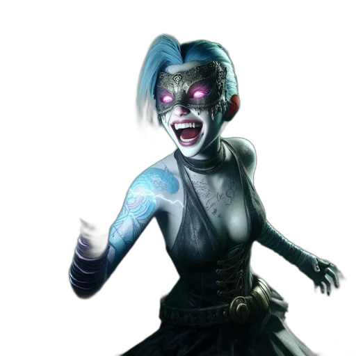 mask, creature, concept art, 3d render transparent PNG cut-out