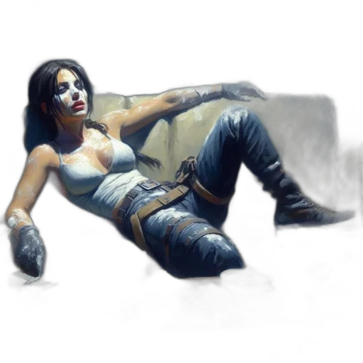 concept art, fantasy art, comic book art, photorealistic transparent PNG cut-out