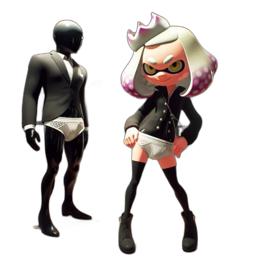 jacket, dress, weapon, mask transparent PNG cut-out