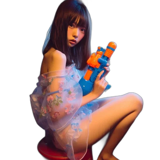 dress, bottle, robot, flower transparent PNG cut-out