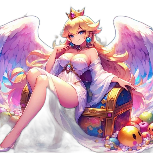 crown, staff, dress, weapon transparent PNG cut-out
