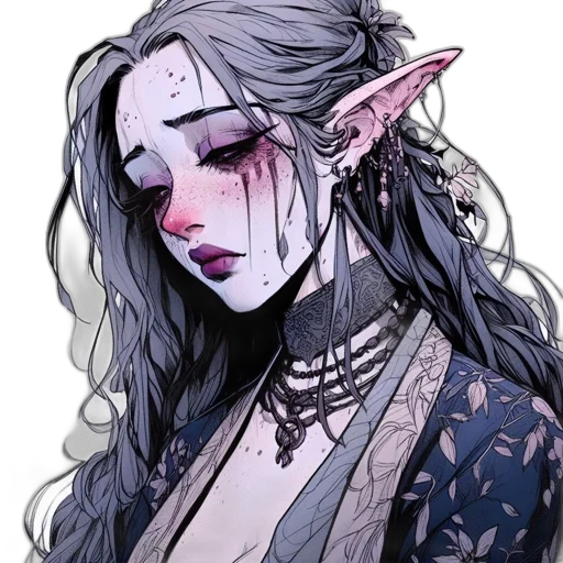 dragon, face, jewelry, staff transparent PNG cut-out