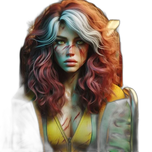face, mask, dress, fantasy art transparent PNG cut-out
