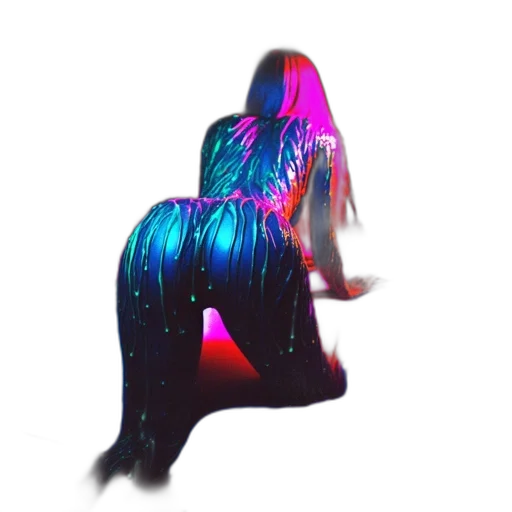 hair, dress, jacket, creature transparent PNG cut-out