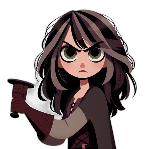 staff, weapon, cartoon, pixel art transparent PNG cut-out