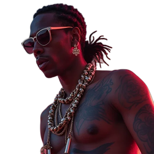 jewelry, jacket, wiz, khalifa transparent PNG cut-out