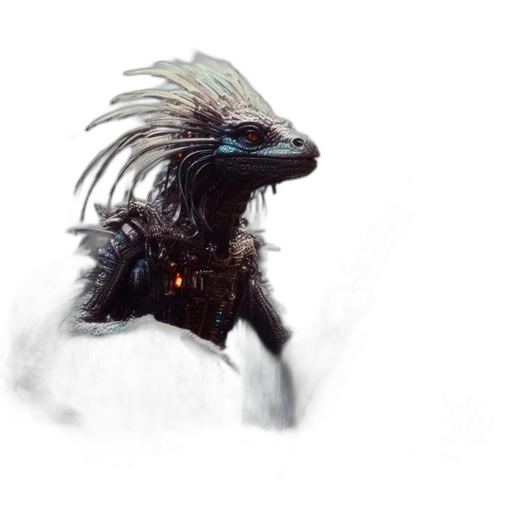 dragon, creature, animal, hair transparent PNG cut-out