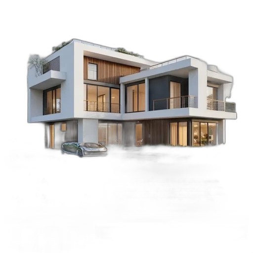 building, 3d render, photorealistic, concept art transparent PNG cut-out