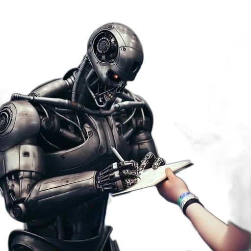 robot, cyberpunk, concept art, photorealistic transparent PNG cut-out
