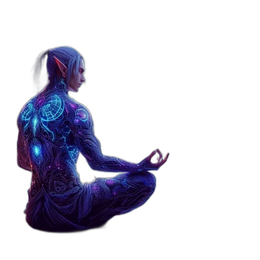 robot, cyberpunk, concept art, 3d render transparent PNG cut-out