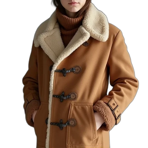 jacket, staff, hat, photorealistic transparent PNG cut-out