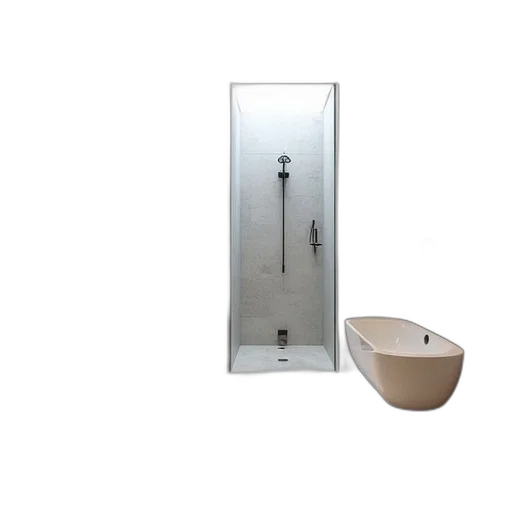 furniture, 3d render, earth tones, bathroom transparent PNG cut-out