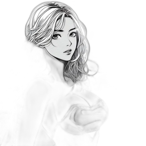 dress, face, photorealistic, fantasy art transparent PNG cut-out