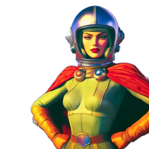 comic book art, concept art, 3d render, pixel art transparent PNG cut-out