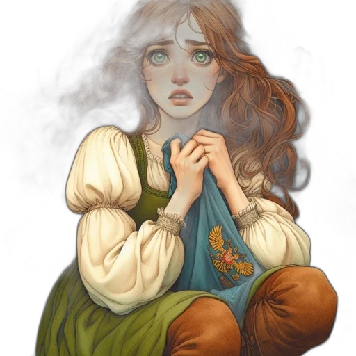 face, dress, fantasy art, concept art transparent PNG cut-out