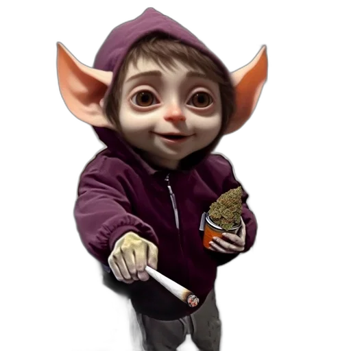 staff, jacket, creature, face transparent PNG cut-out