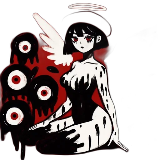 creature, dress, concept art, pixel art transparent PNG cut-out