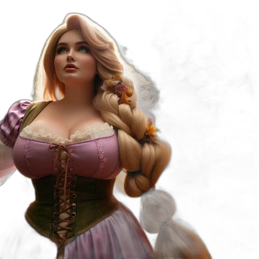 dress, fantasy art, concept art, 3d render transparent PNG cut-out
