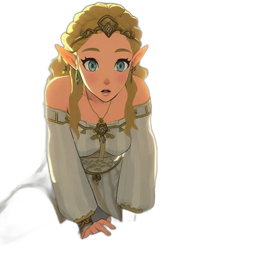 dress, crown, staff, face transparent PNG cut-out