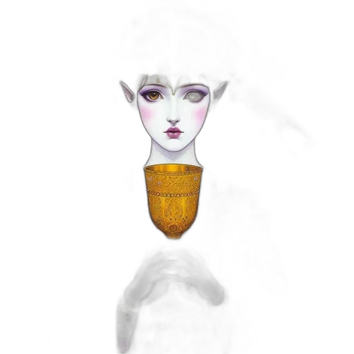 crown, bottle, jewelry, face transparent PNG cut-out
