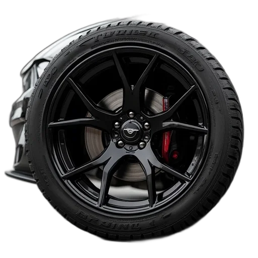 car, inch, black, wheels transparent PNG cut-out