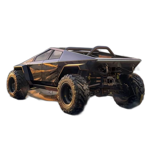 car, weapon, 3d render, concept art transparent PNG cut-out