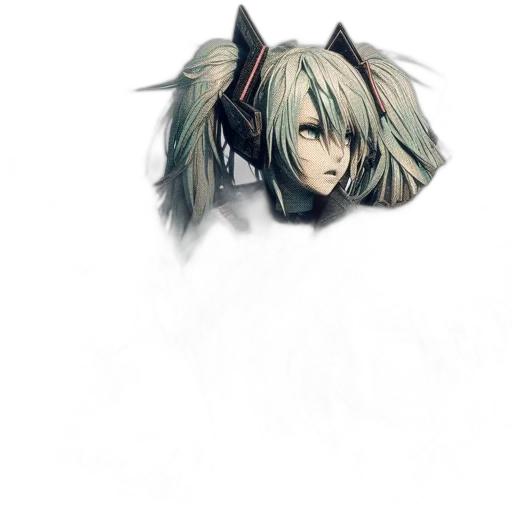 mask, dragon, hair, face transparent PNG cut-out
