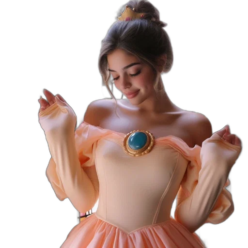 dress, jewelry, crown, creature transparent PNG cut-out