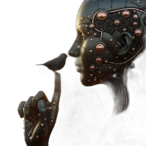 mask, crown, face, robot transparent PNG cut-out