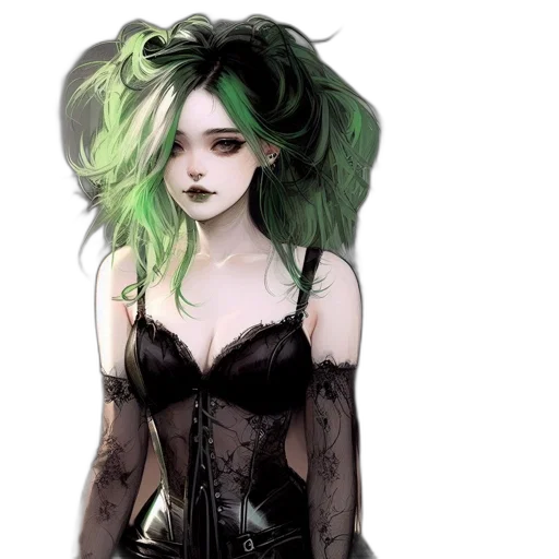 dress, fantasy art, concept art, comic book art transparent PNG cut-out