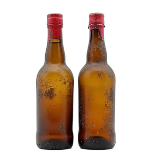 bottle, crown, food, 3d render transparent PNG cut-out