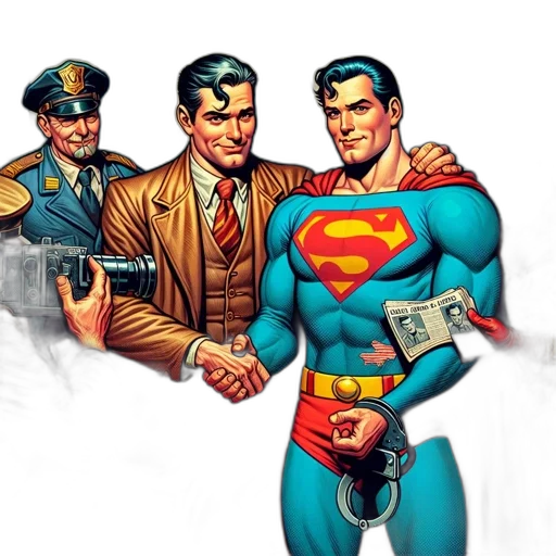 comic book art, concept art, cartoon, two transparent PNG cut-out