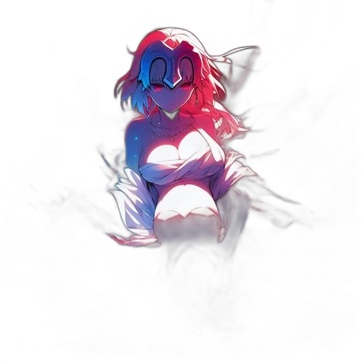 dress, creature, mask, hair transparent PNG cut-out