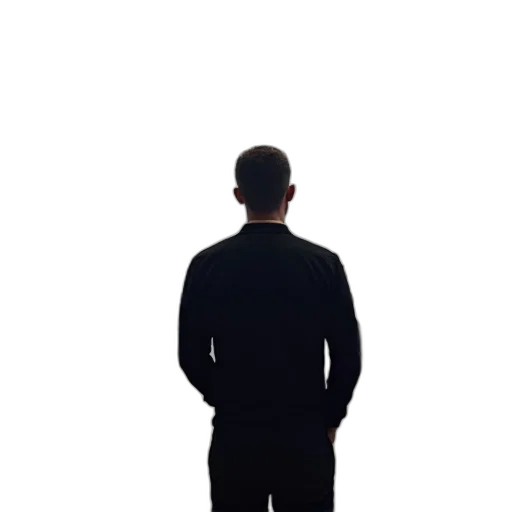 staff, face, jacket, robot transparent PNG cut-out
