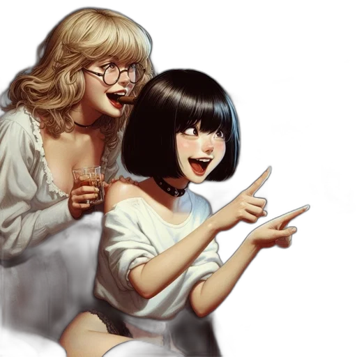 fantasy art, concept art, oil painting, anime transparent PNG cut-out