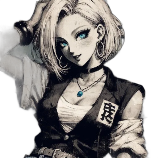 jacket, face, staff, robot transparent PNG cut-out