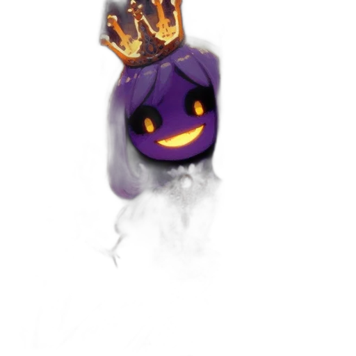 crown, mask, staff, creature transparent PNG cut-out