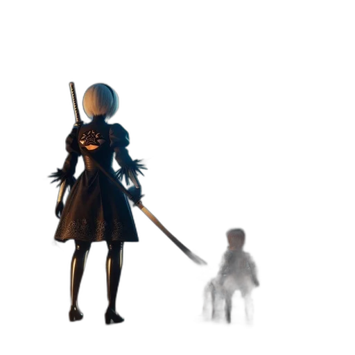 staff, sword, robot, weapon transparent PNG cut-out