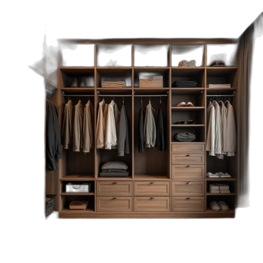 furniture, jacket, 3d render, earth tones transparent PNG cut-out