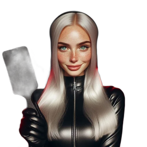 hair, jacket, weapon, face transparent PNG cut-out